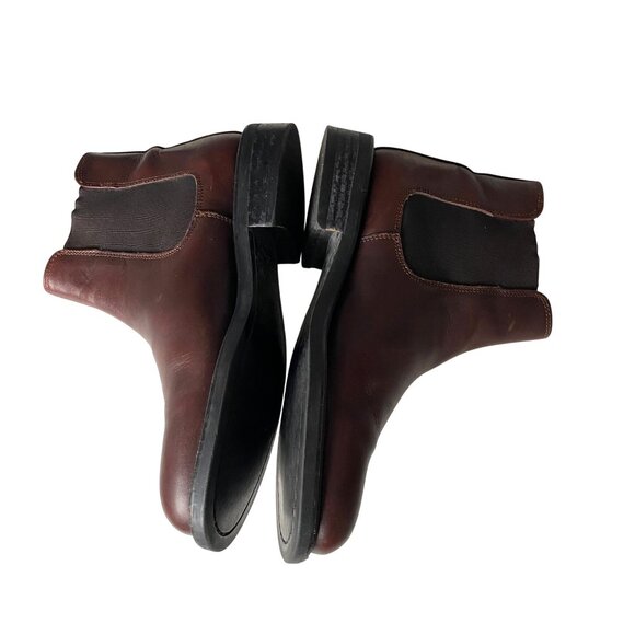 J. Crew Chelsea Boots Men's‎ Size 7 Brown Leather Made in Italy - Picture 6 of 12